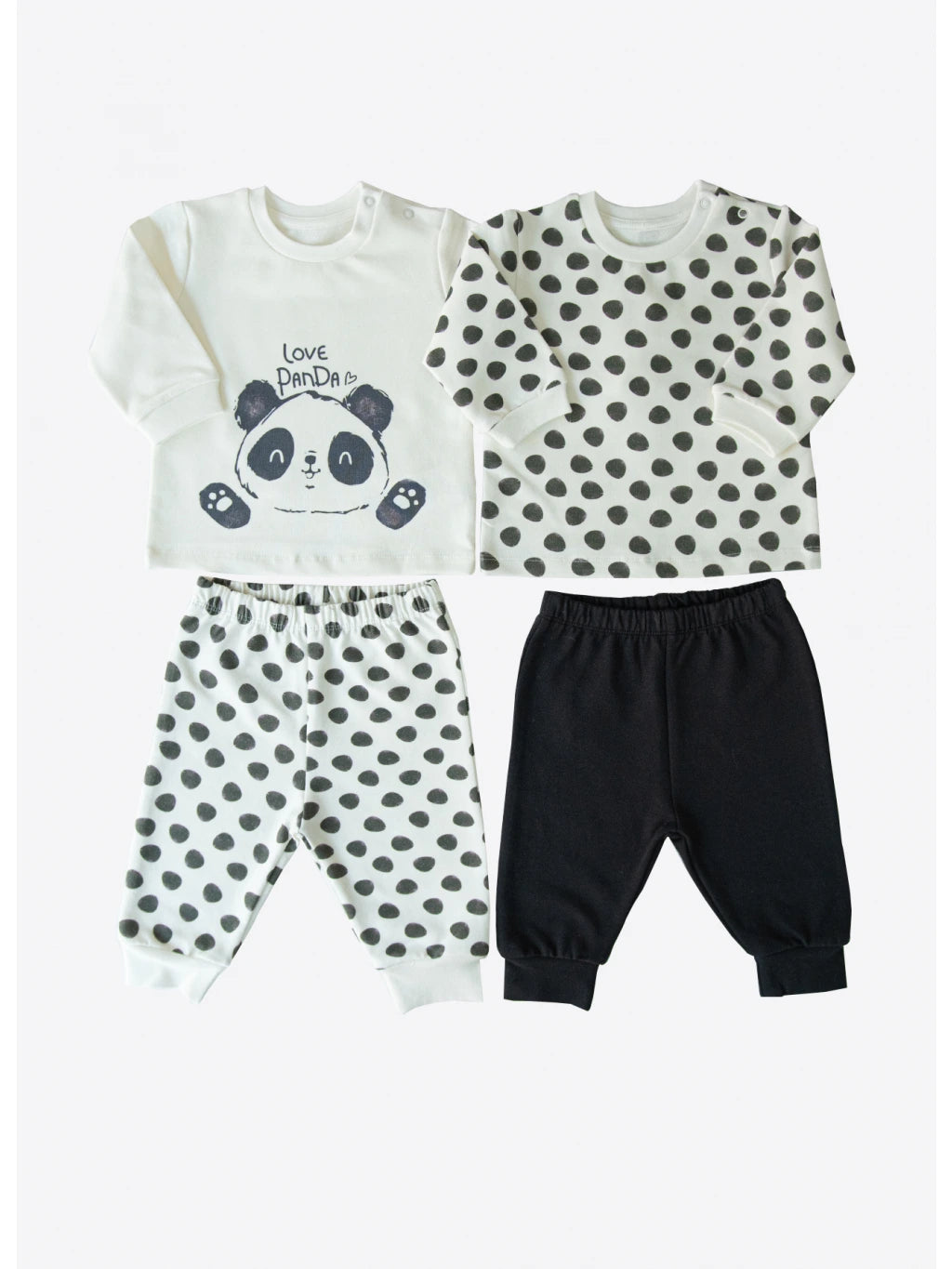 4 DELER SET - SWEATSHIRT PANDA