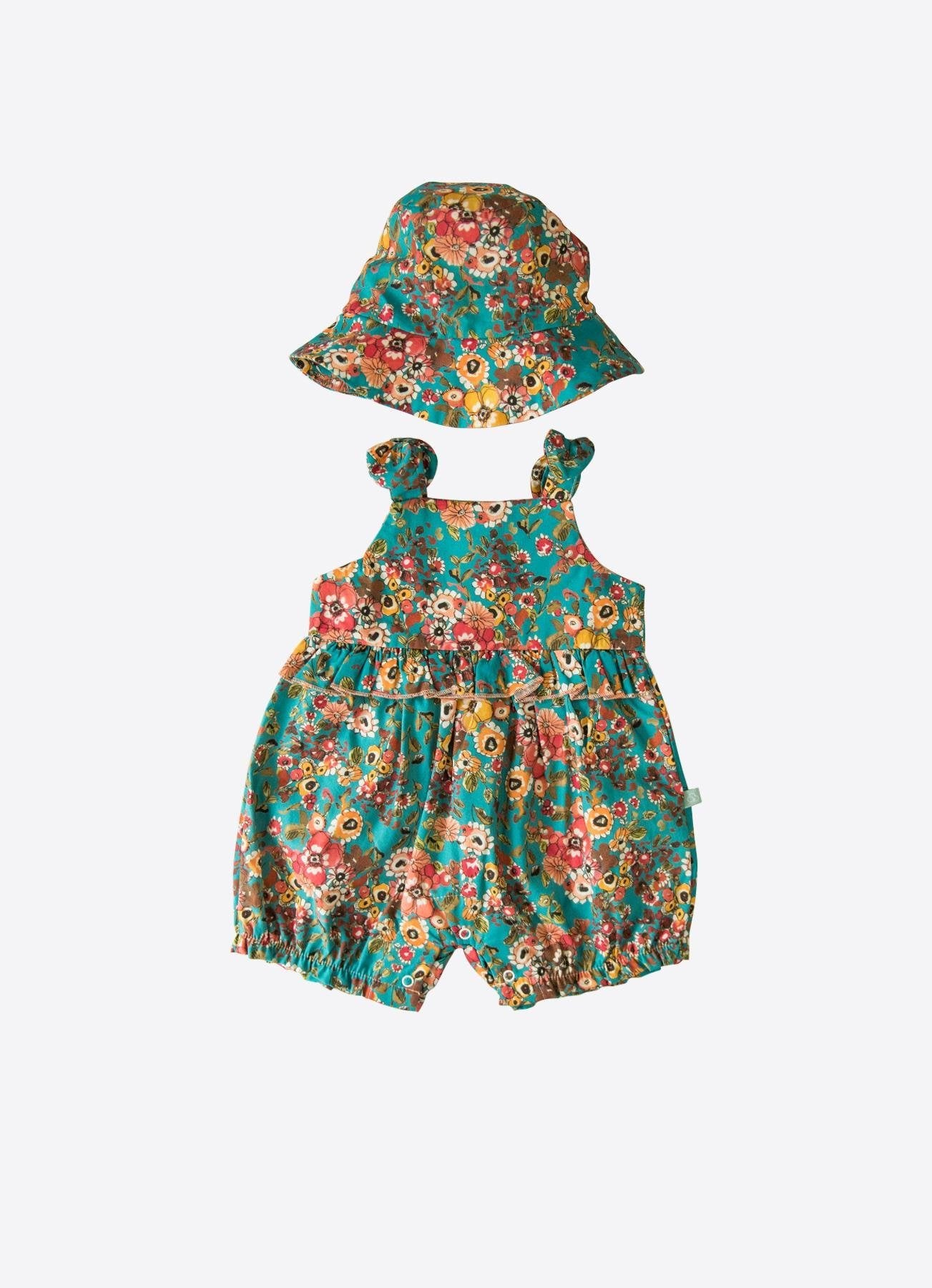 Økologiske Belis Hat Shorts Overalls Grønne