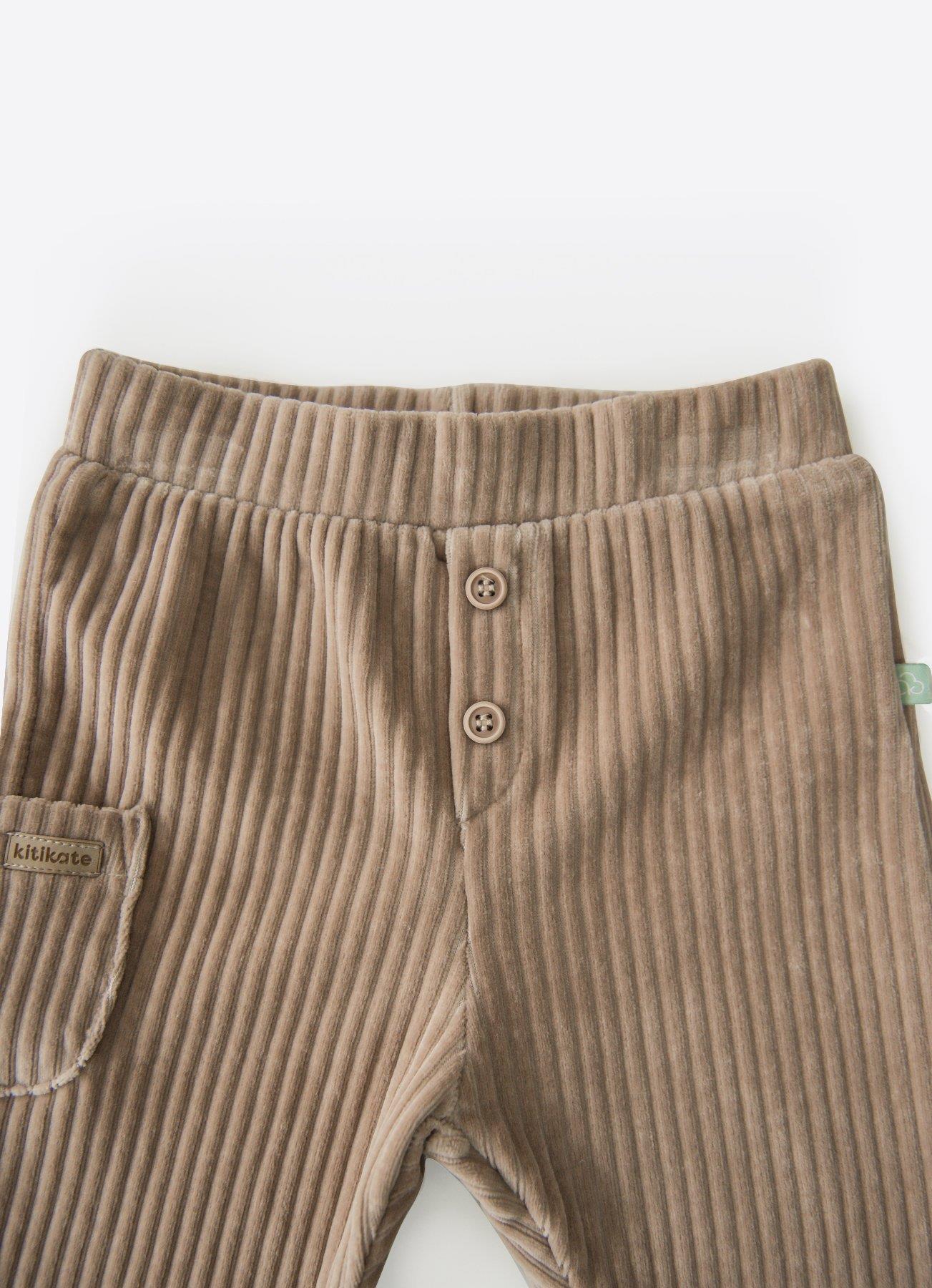 Økologisk Dosse Velvet Bukser - BEIGE
