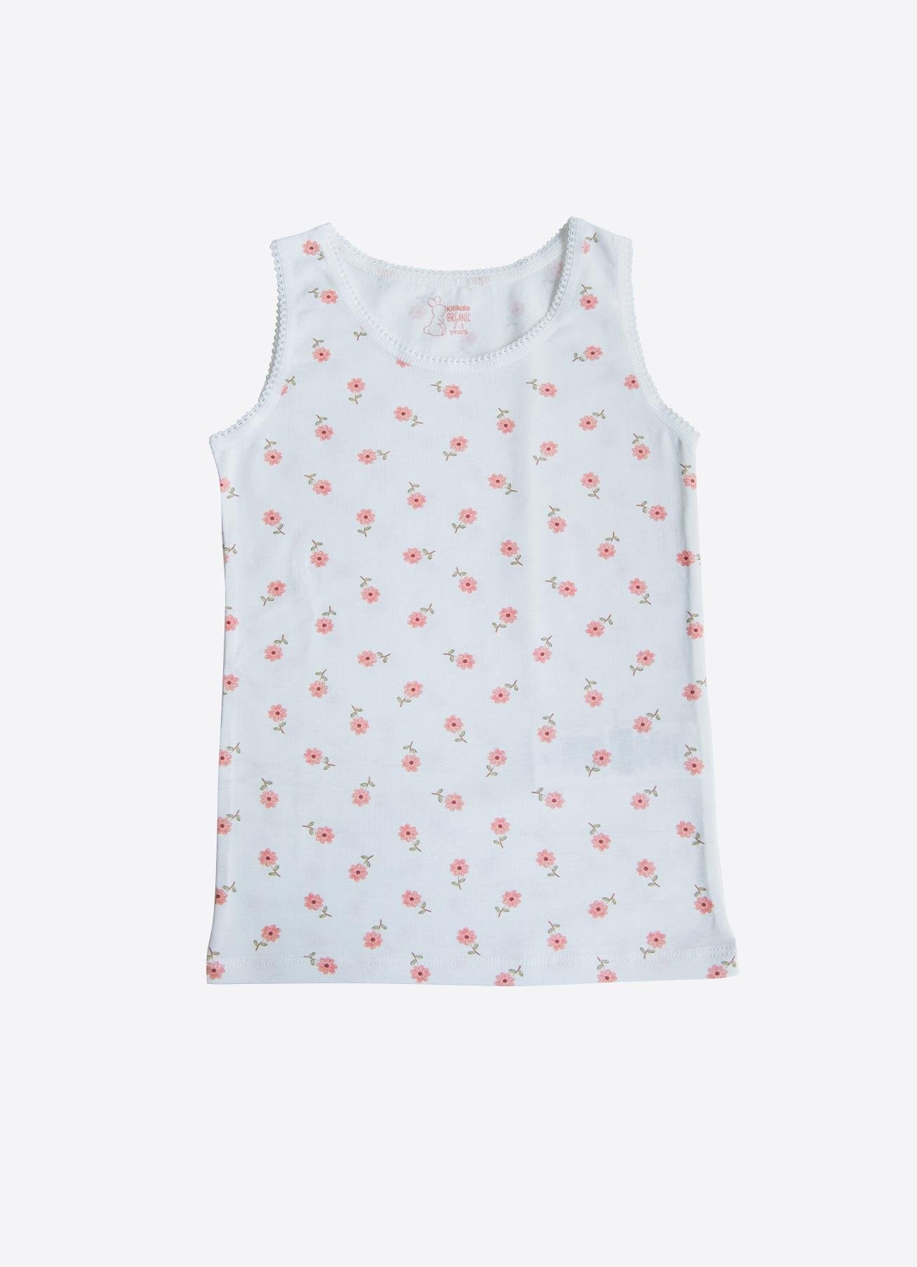 Organik Flowers 3-pakning Tanktopp Oransje
