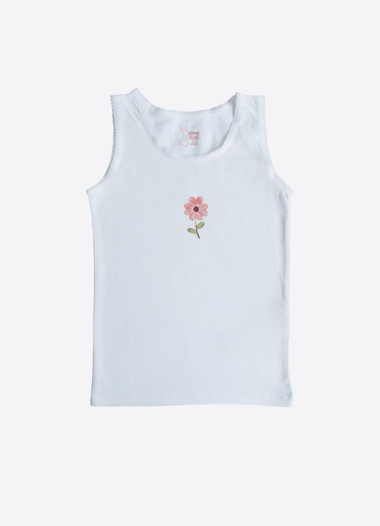 Organik Flowers 3-pakning Tanktopp Oransje