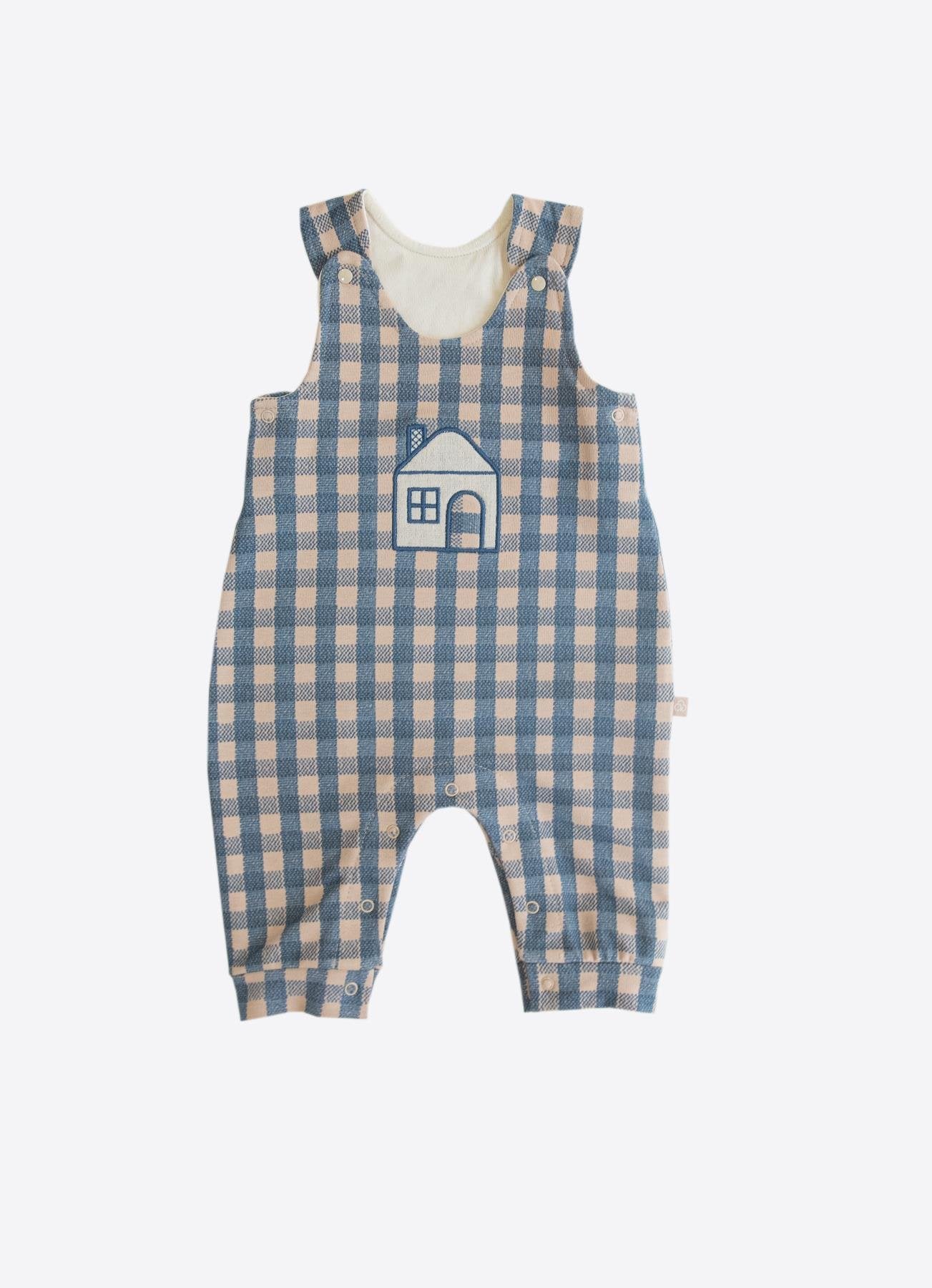 Organik Home Overalls 2-delt sett blå