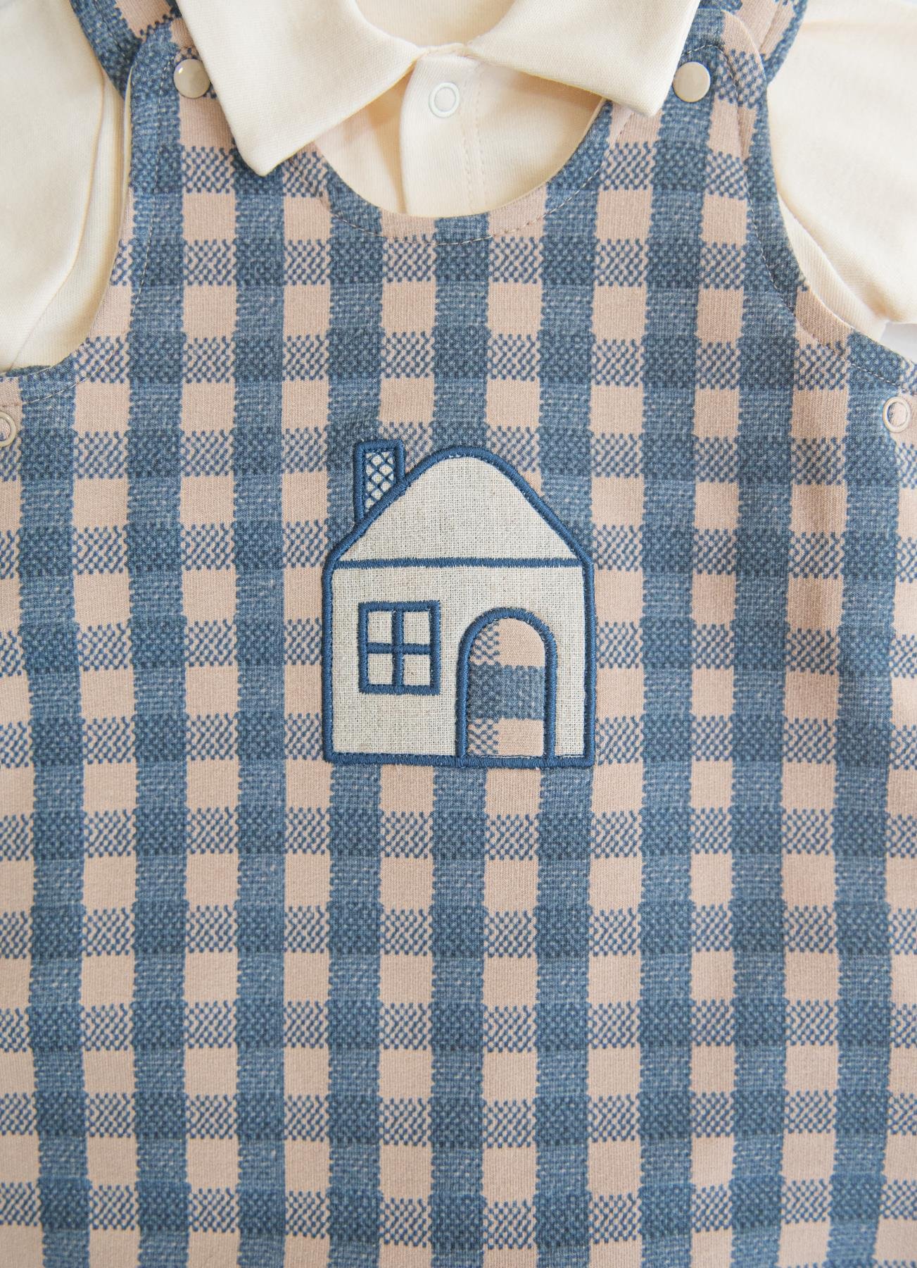 Organik Home Overalls 2-delt sett blå