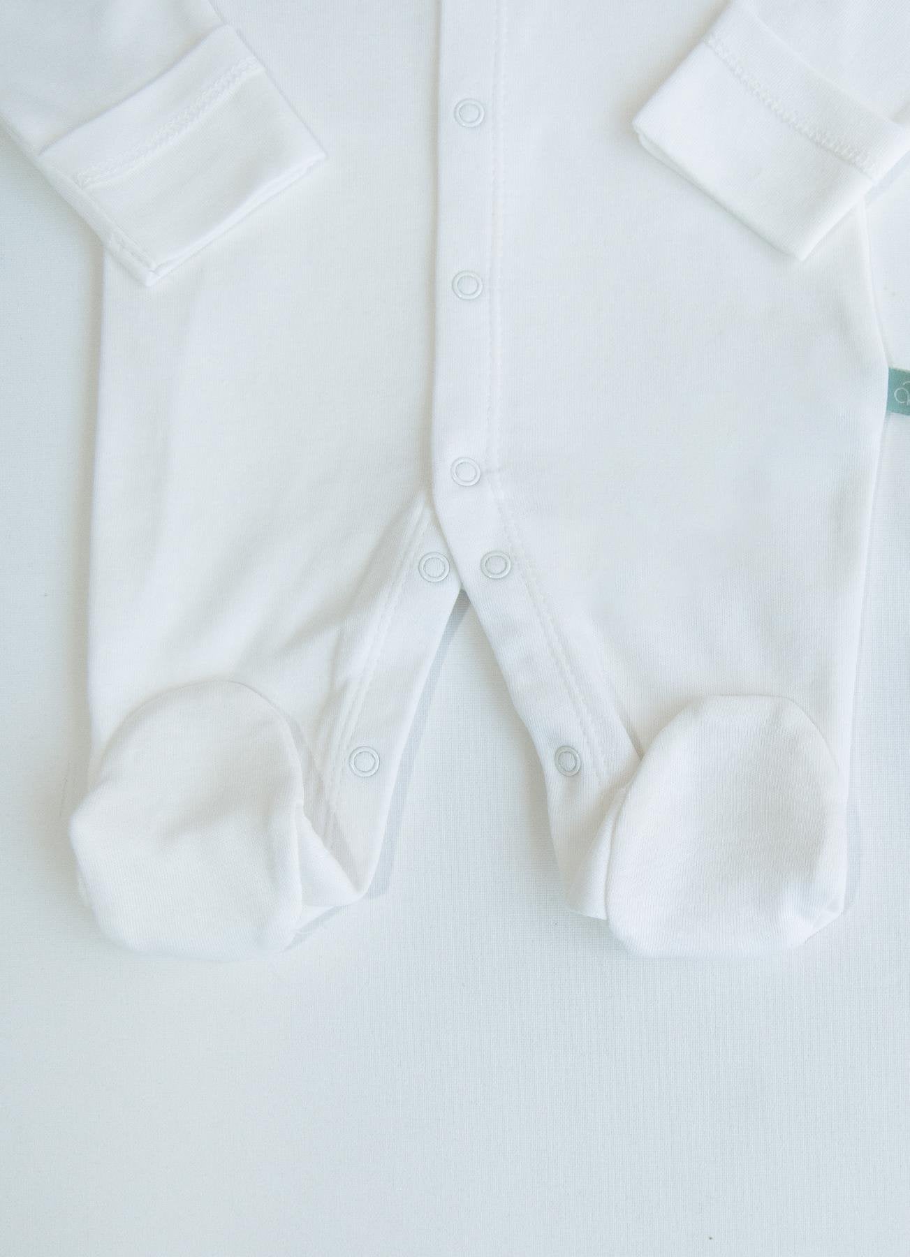Økologisk prematur babyjumpsuit (S42241-EKRU)