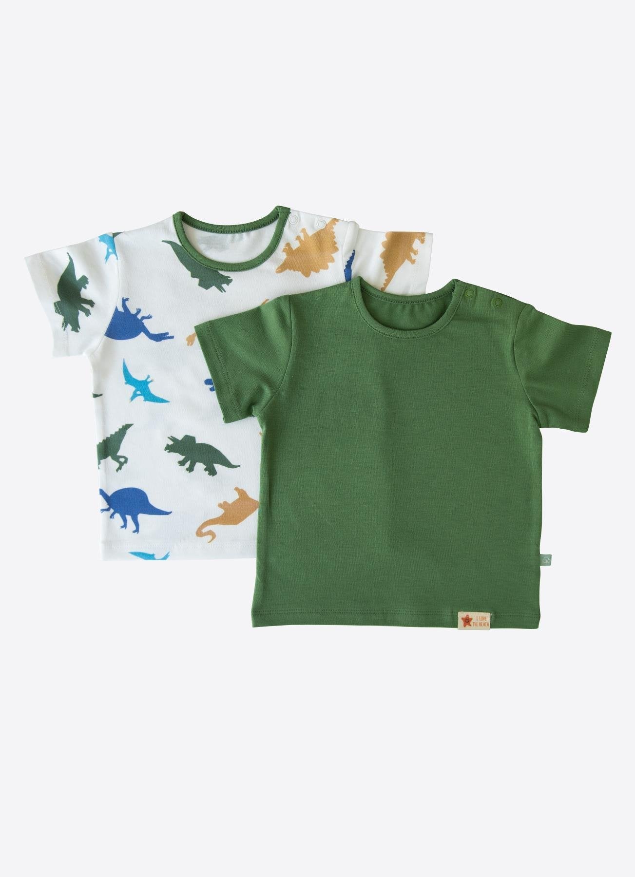 Økologisk Saurus 2-Pack T-skjorte