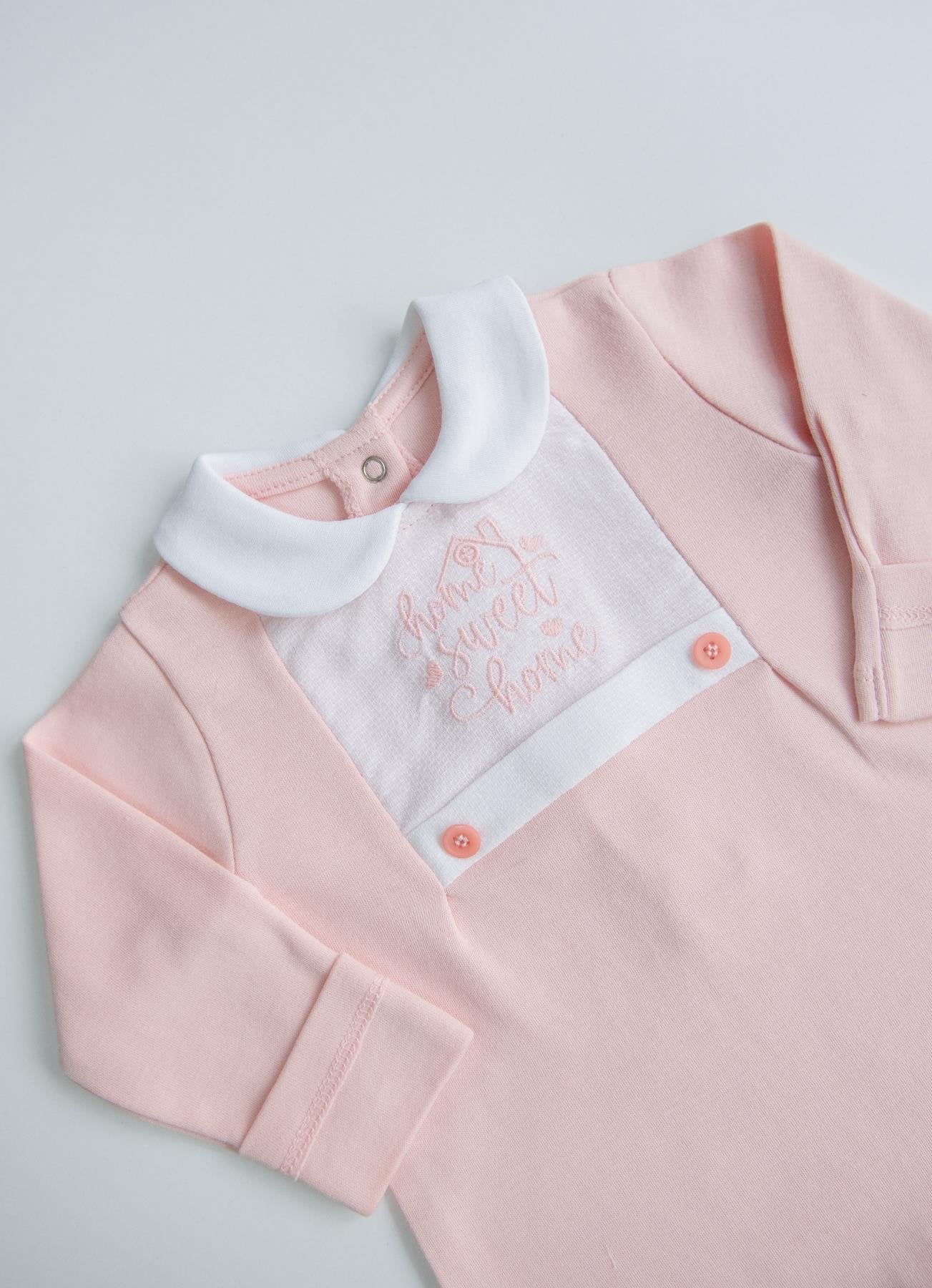 Økologisk Sweet Home Rosa Jumpsuit med Hatt