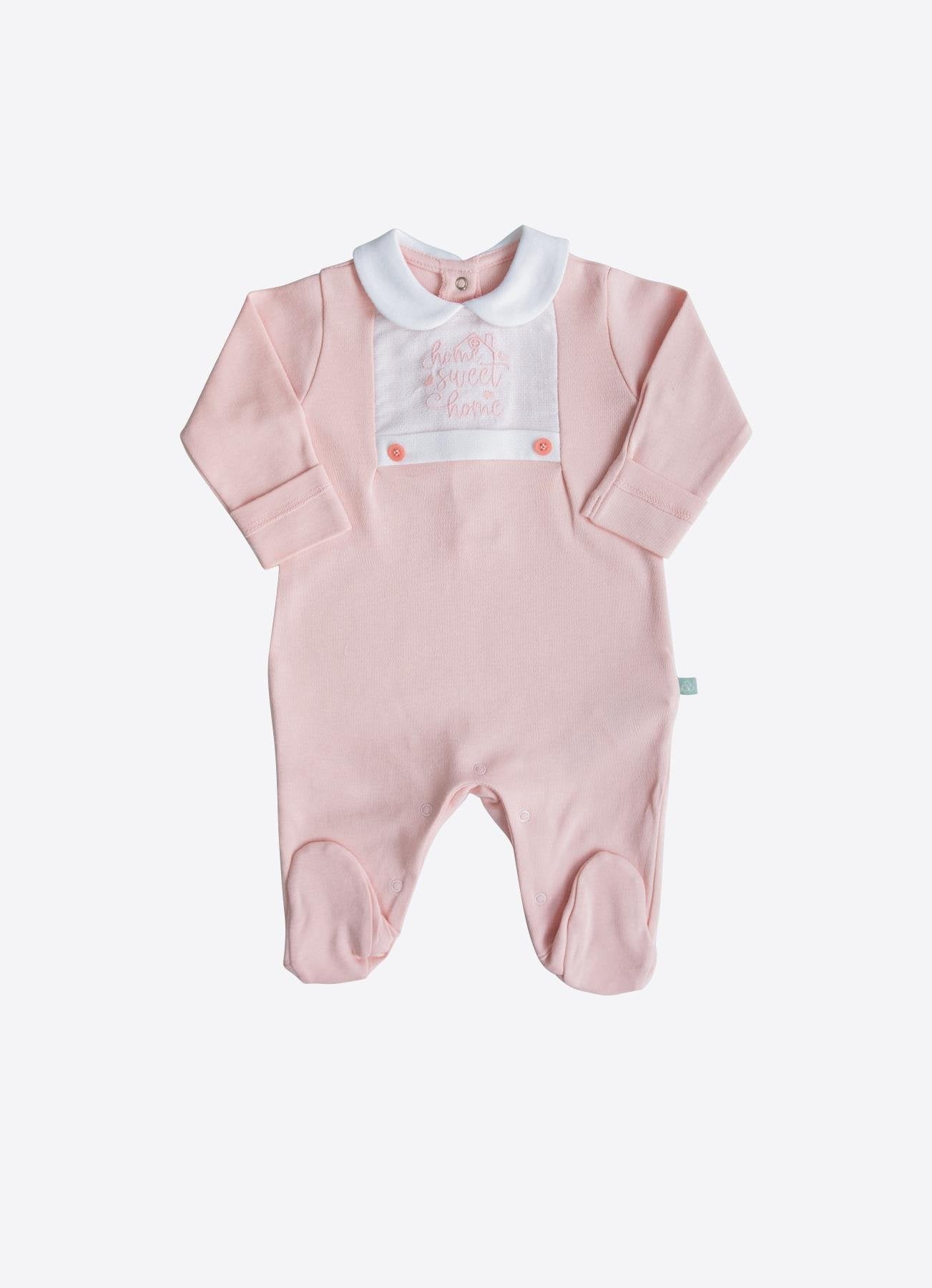Økologisk Sweet Home Rosa Jumpsuit med Hatt
