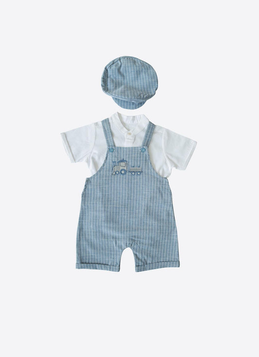 Thomas Shorts Overall 3-delt Sett Blå