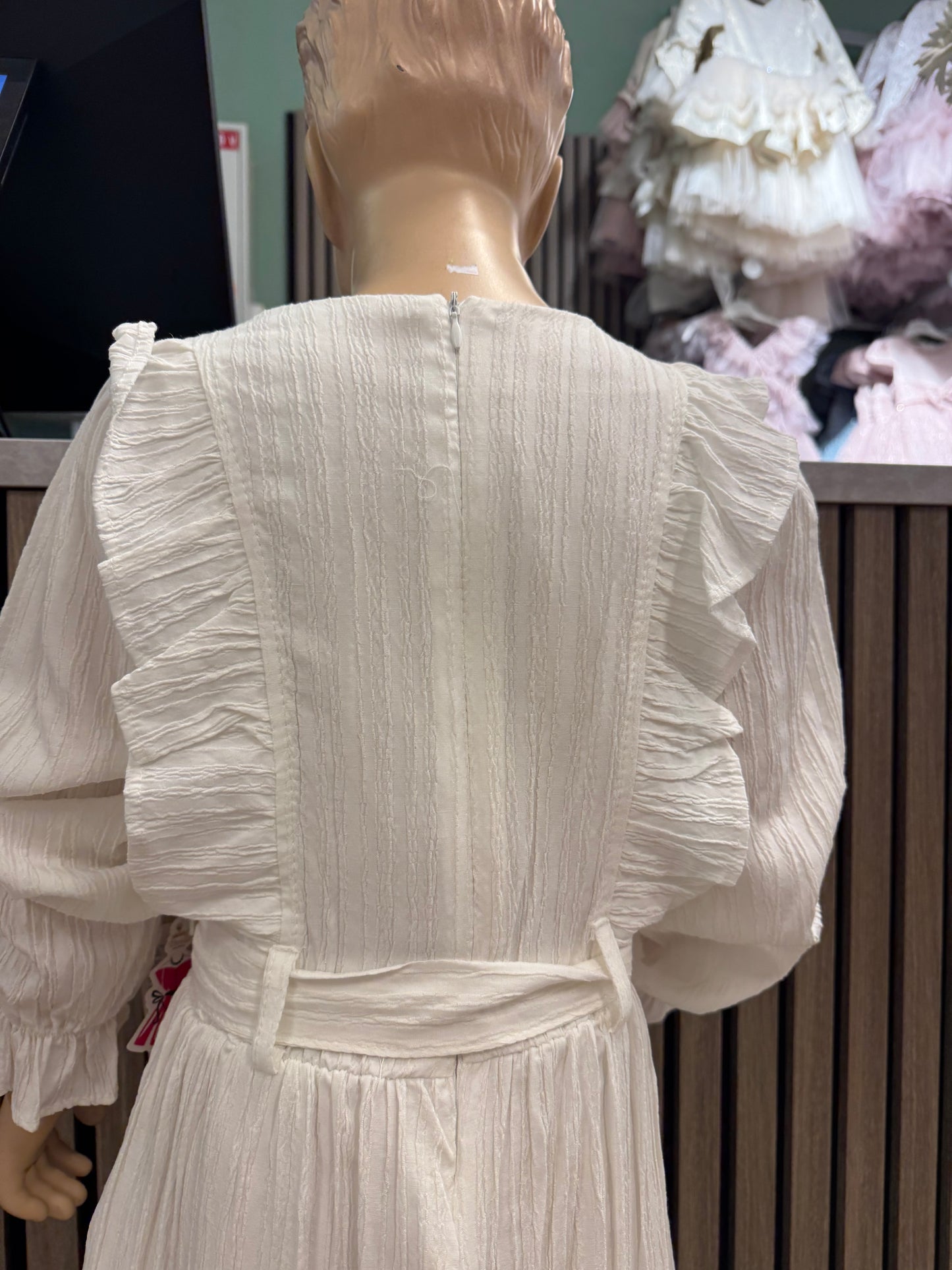 Tivido Kjole Rose, Beige og Hvitt