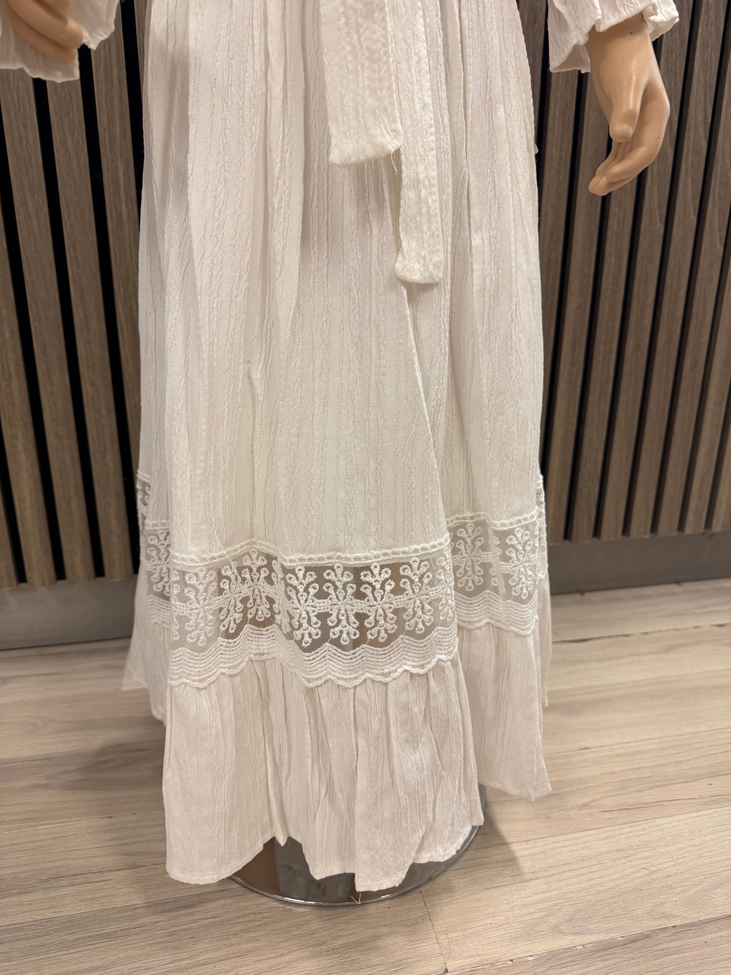 Tivido Kjole Rose, Beige og Hvitt