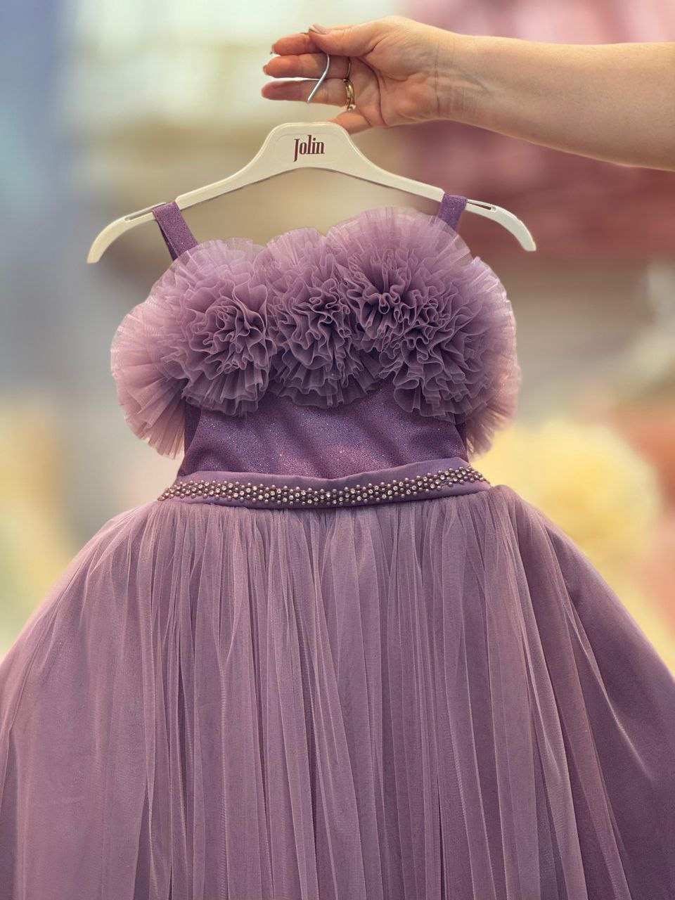 Elegant kjole i lilla