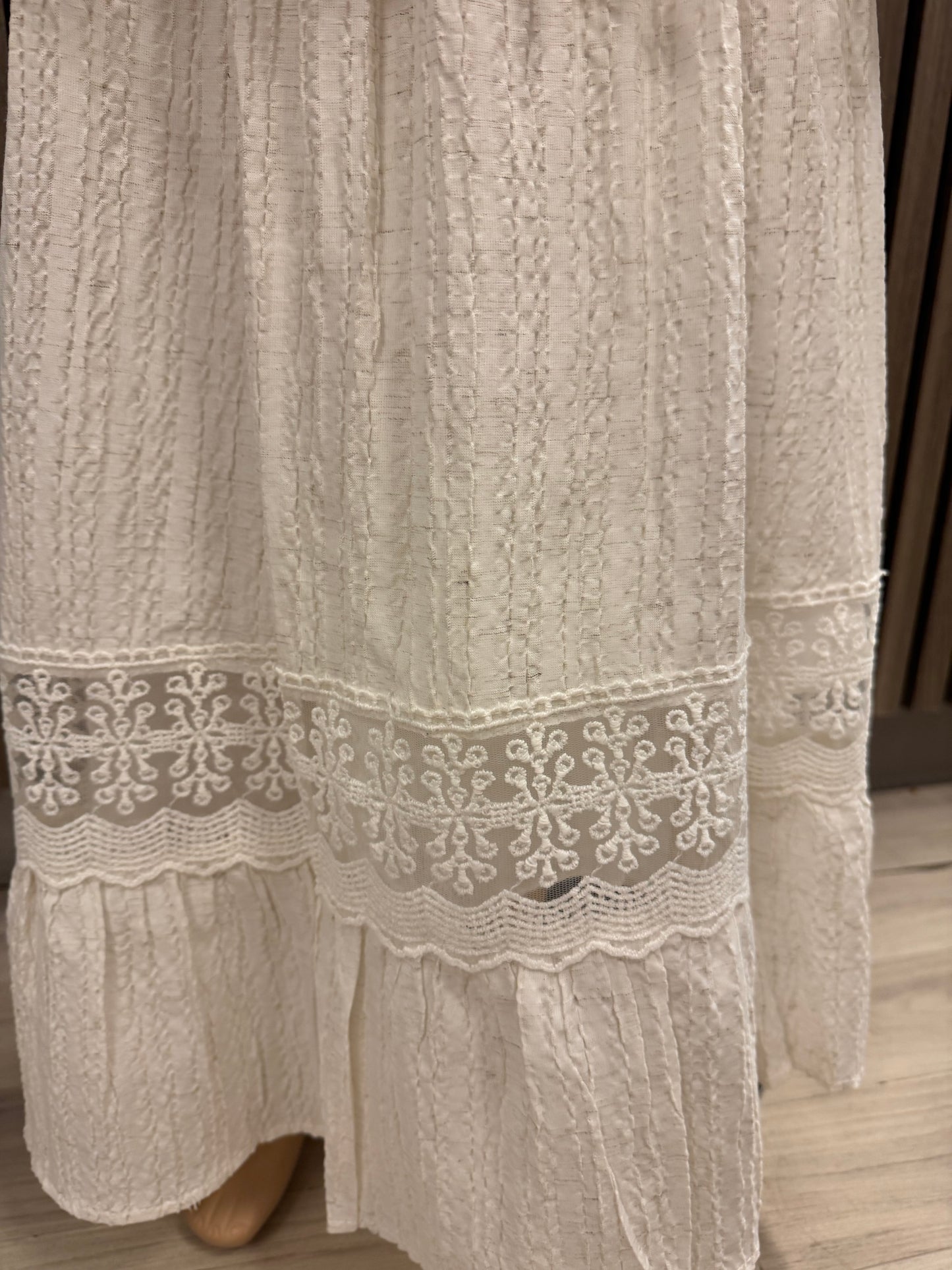 Tivido Kjole Rose, Beige og Hvitt
