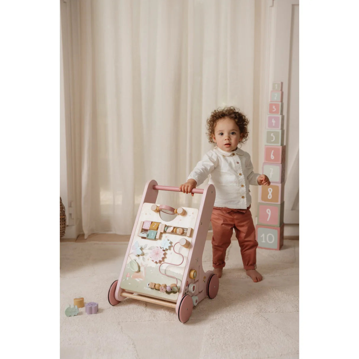 Little Dutch Fairy Garden Pink Multi-Aktivitets Gåvogn ( KOMMER PÅ LAGER I UKE 31)