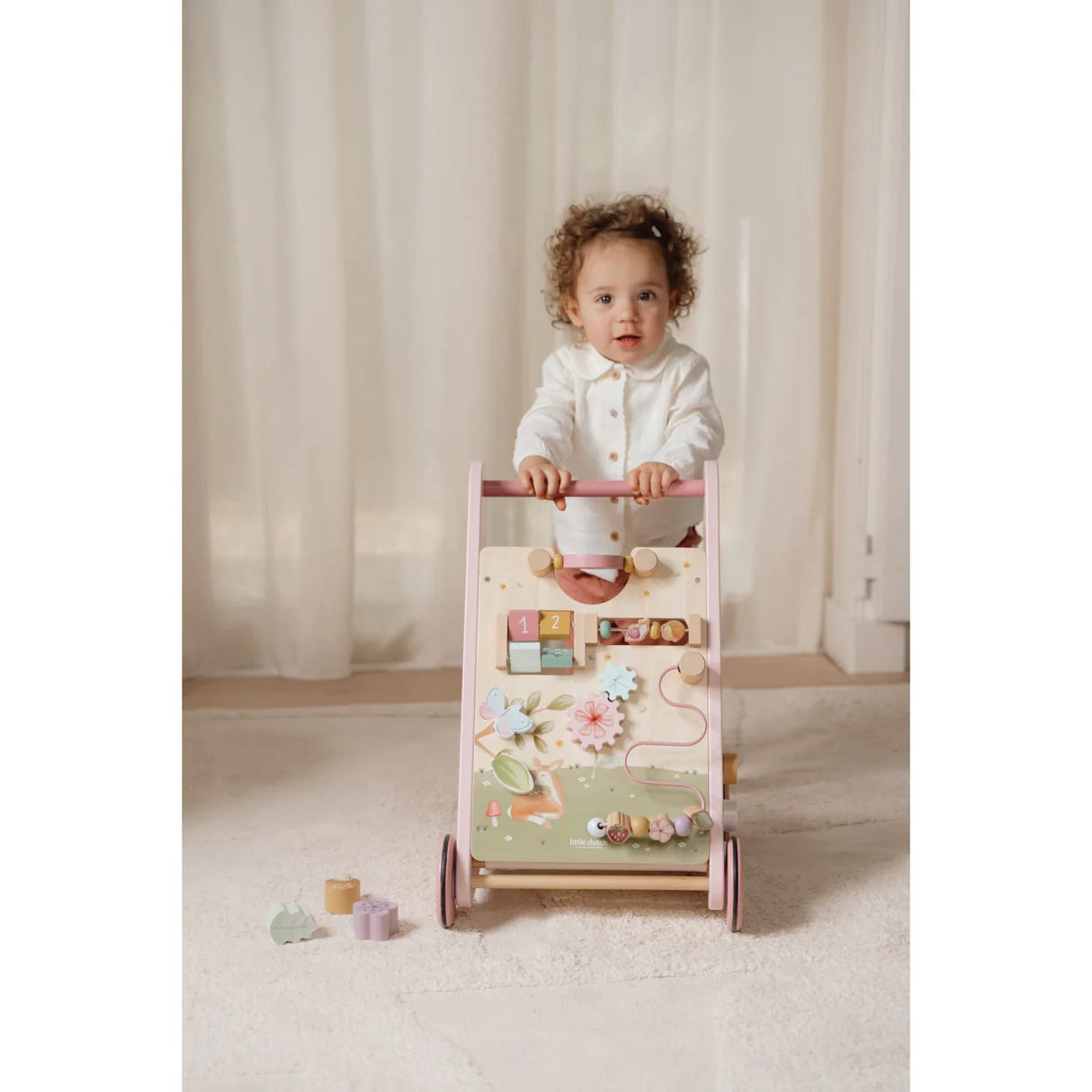 Little Dutch Fairy Garden Pink Multi-Aktivitets Gåvogn ( KOMMER PÅ LAGER I UKE 31)