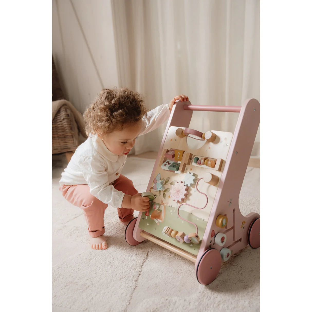 Little Dutch Fairy Garden Pink Multi-Aktivitets Gåvogn ( KOMMER PÅ LAGER I UKE 31)