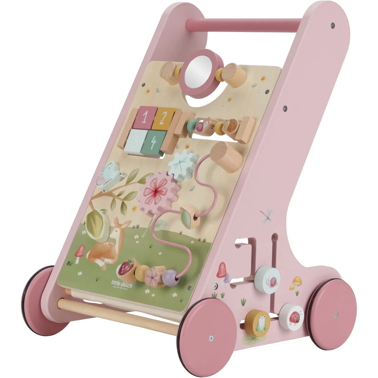 Little Dutch Fairy Garden Pink Multi-Aktivitets Gåvogn ( KOMMER PÅ LAGER I UKE 31)