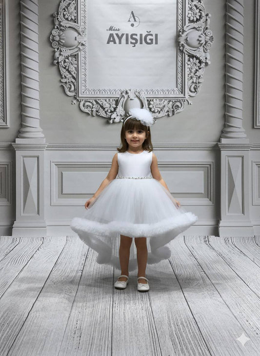 Elegant Tyllkjole - Hvit