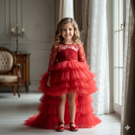 Elegant kjole i rød