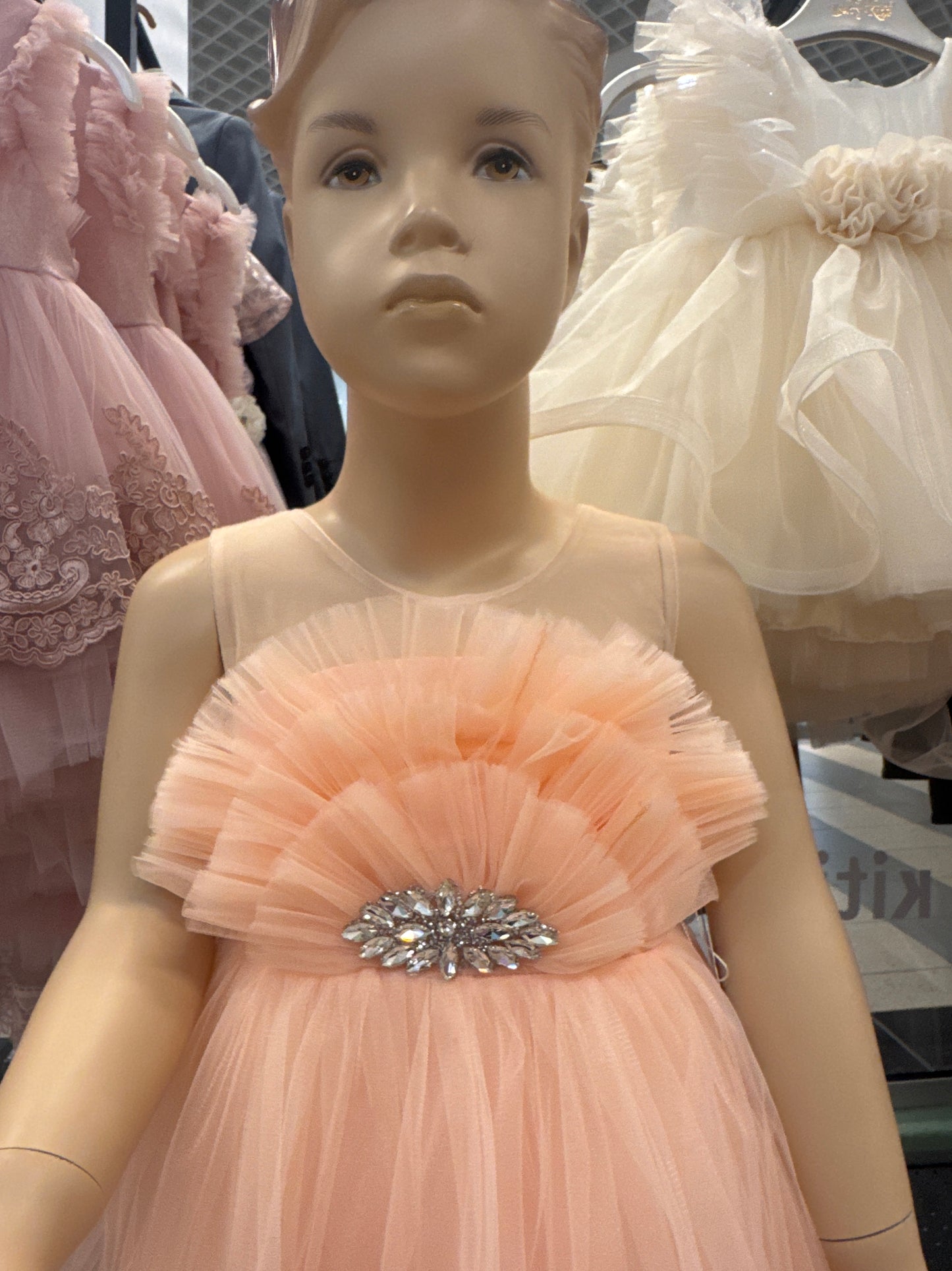 Elegance Tyllkjole – Peach