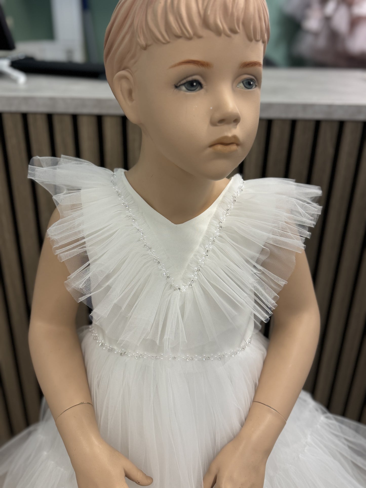 Diamant Prinsessekjole Hvit