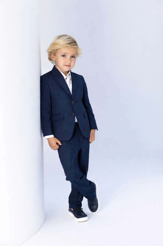 Elegant guttedress – Mørkeblå Classic