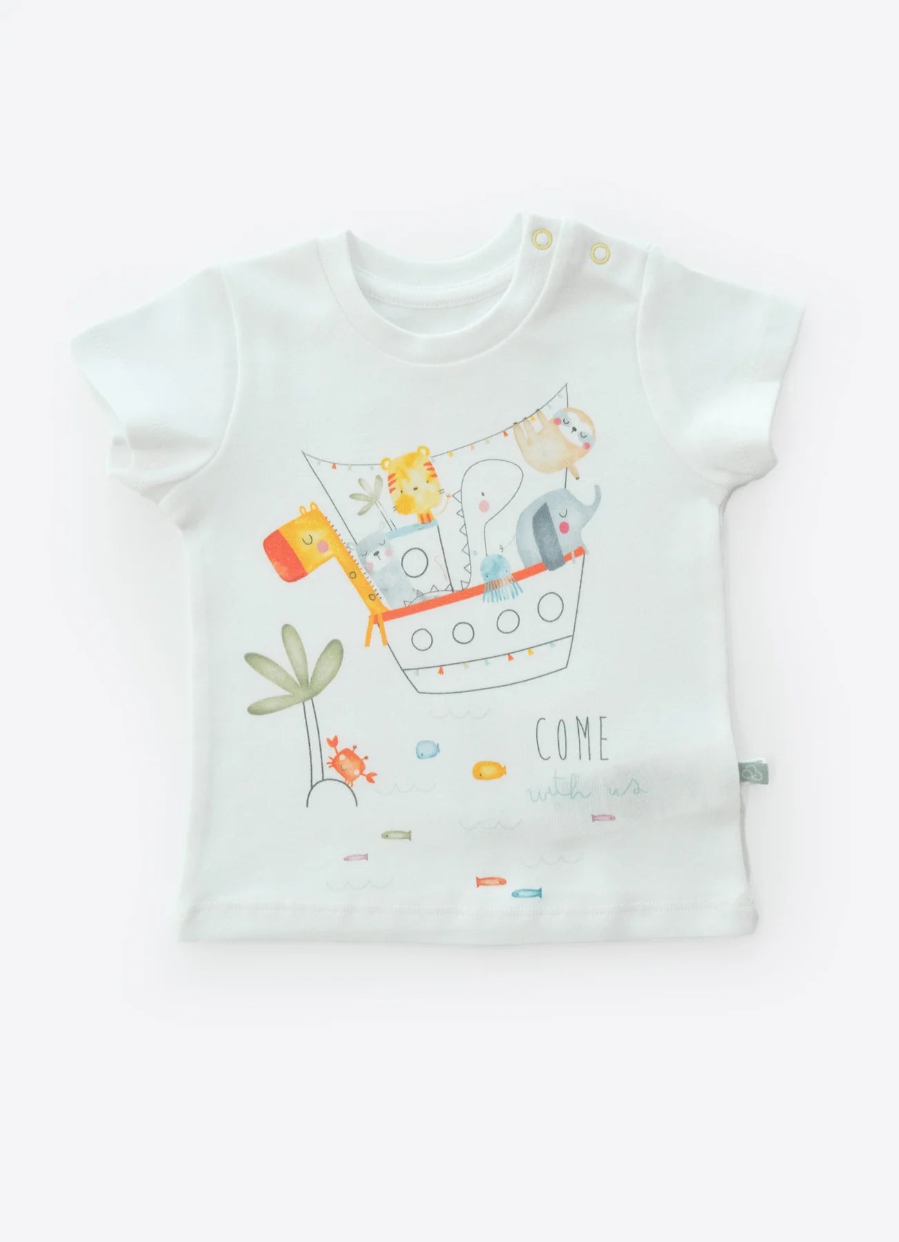 Økologisk Come With Me T-skjorte og shortssett