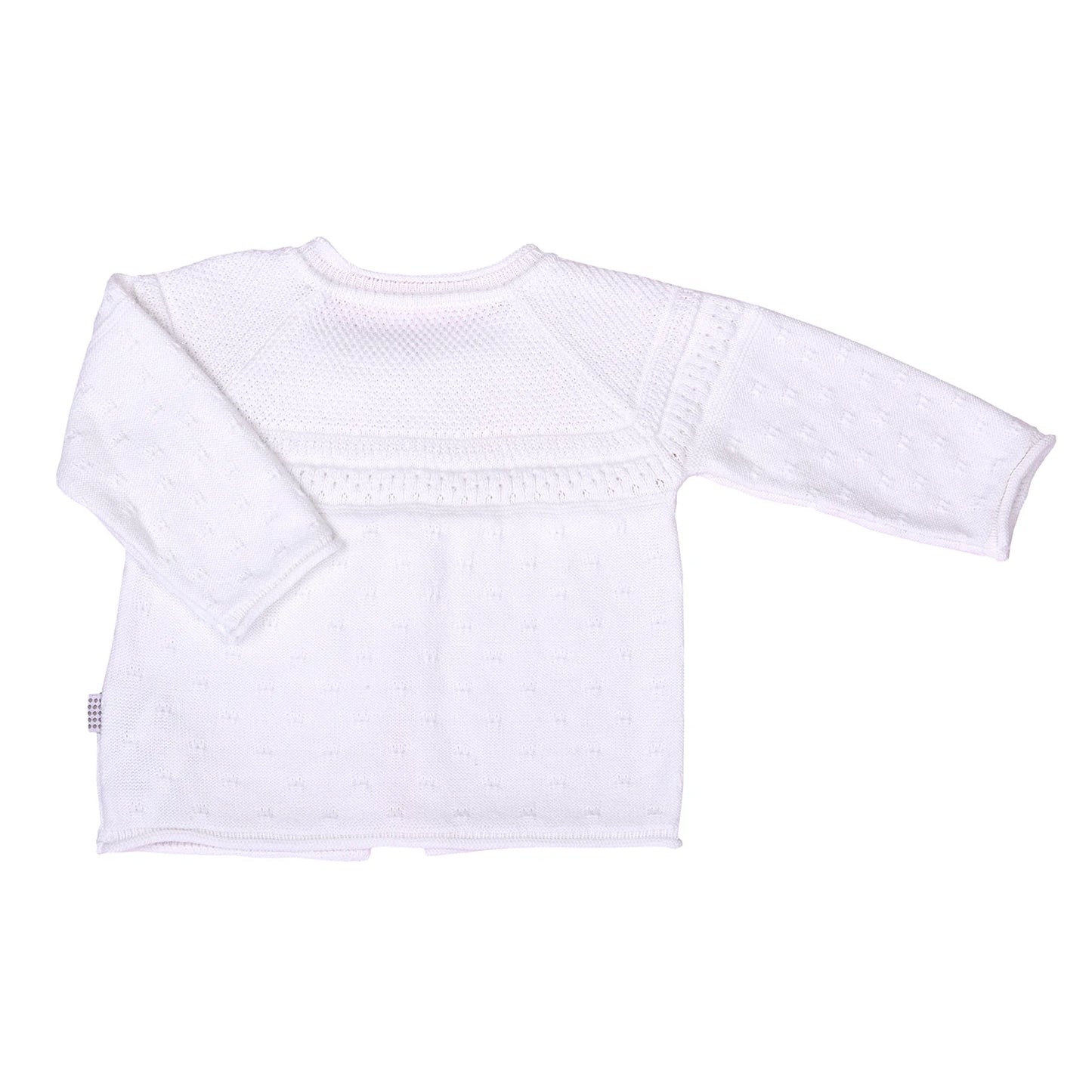 Klassisk strikket organisk cardigan