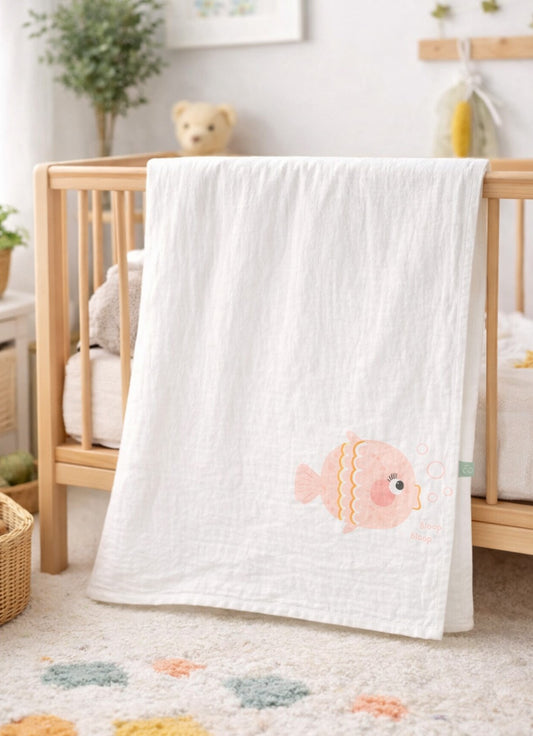 økologisk muslin-teppe s60583