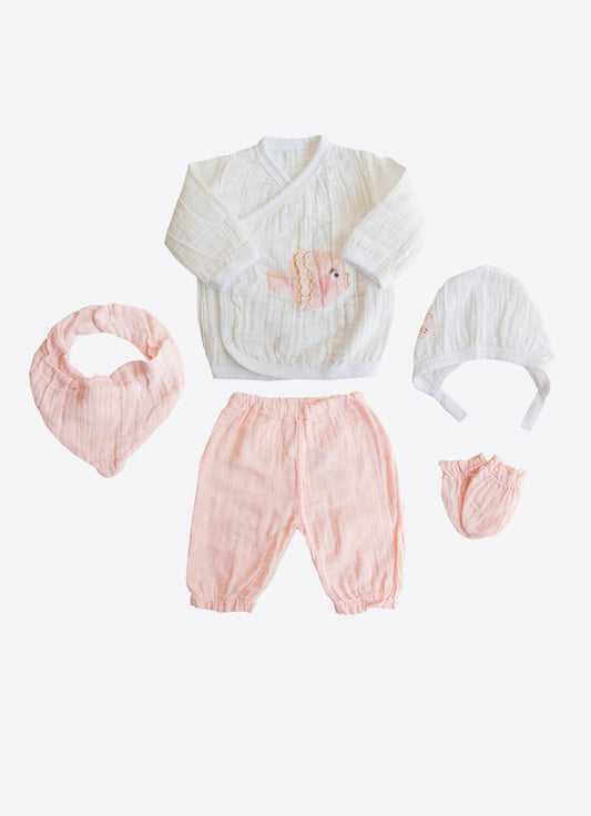Økologisk Blop Blop – 5-delt musselin sett til baby