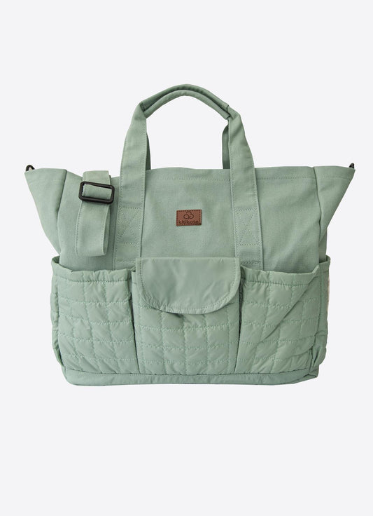 Veske med flere lommer, mintgrønn (s27026)