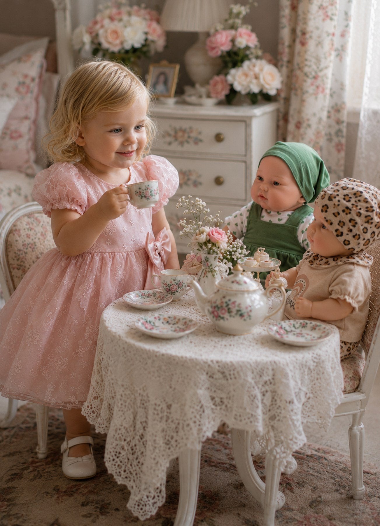 Loly Baby Girl Dress – Rosa