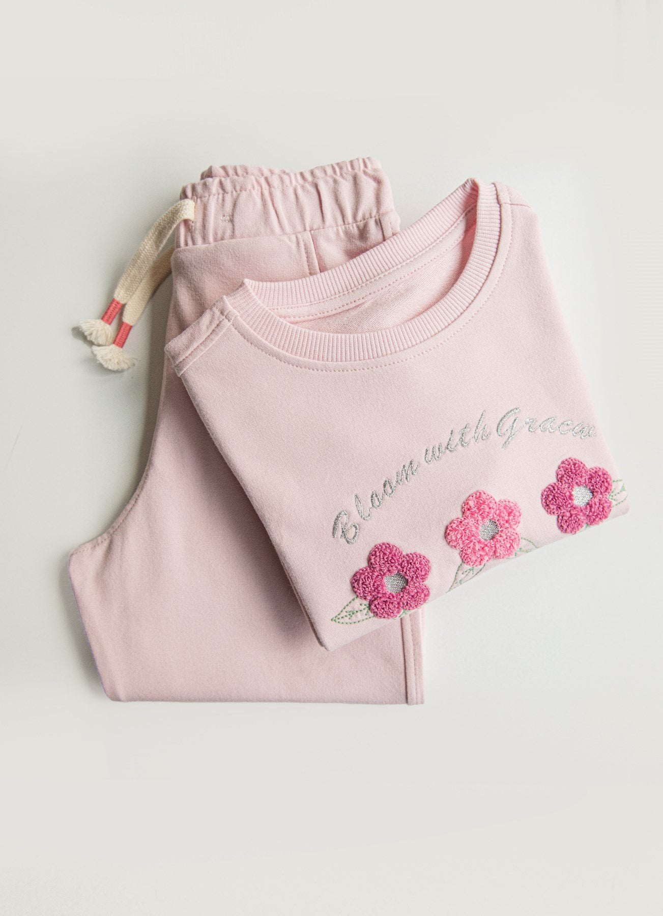 Organic Bloom 2-delt sett rosa S60620