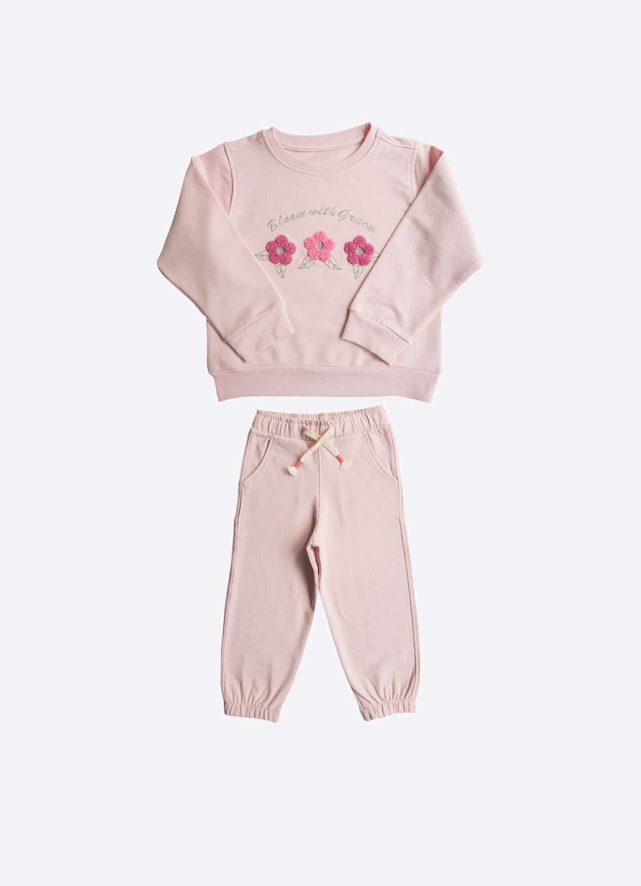 Organic Bloom 2-delt sett rosa S60620