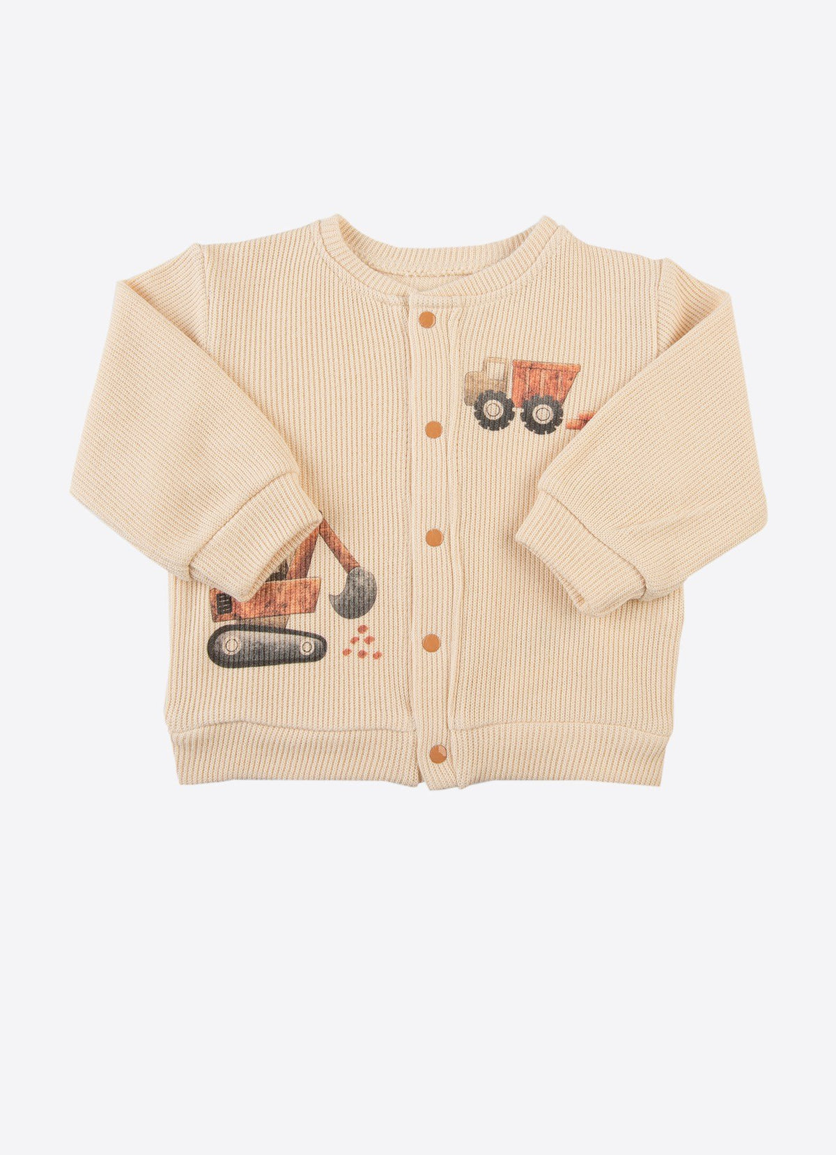 Økologisk Builder Cardigan, Beige