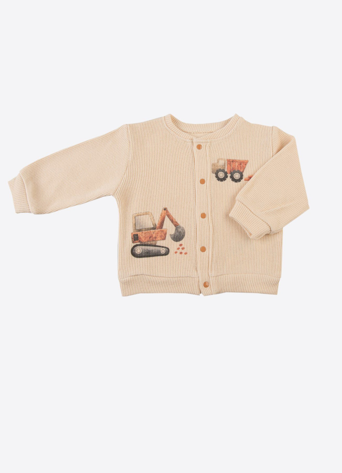 Økologisk Builder Cardigan, Beige