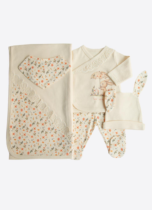 Økologisk søt kanin 5-delers S60513-NATURLIG