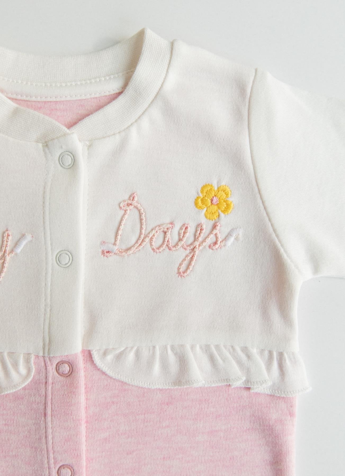 Organic Daisy Days Boots Jumpsuit Rosa S60557-ROSA