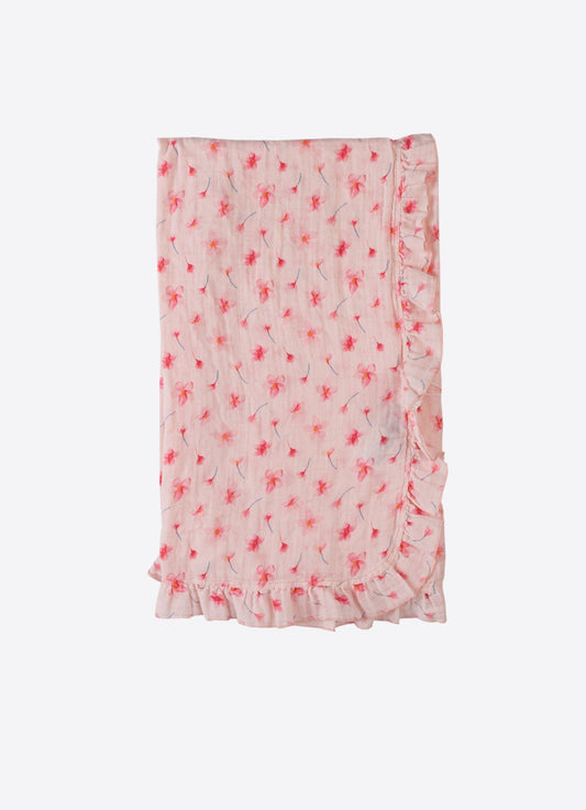 Økologisk Elisa Muslin Teppe Rosa  90* 80