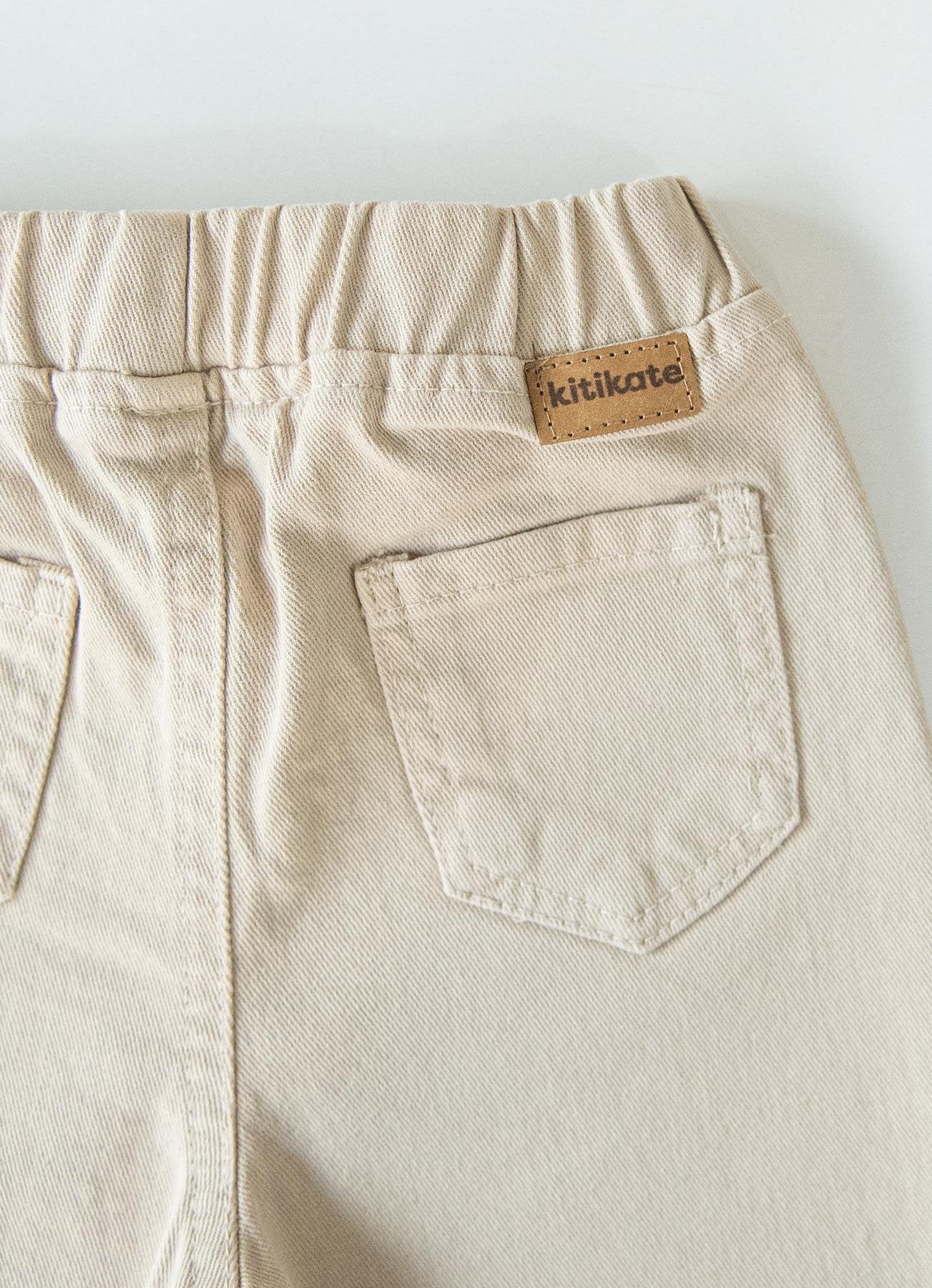 Økologisk Gabardine Babybukser