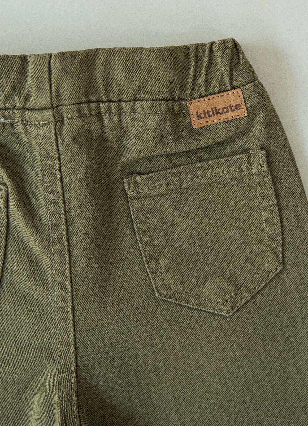 Økologisk Gabardine Babybukser
