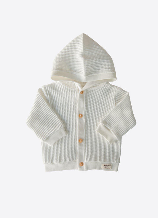 Organisk Seersucker Cardigan