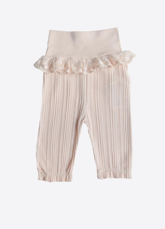 Økologiske Jaclin fotløse bukser S60635