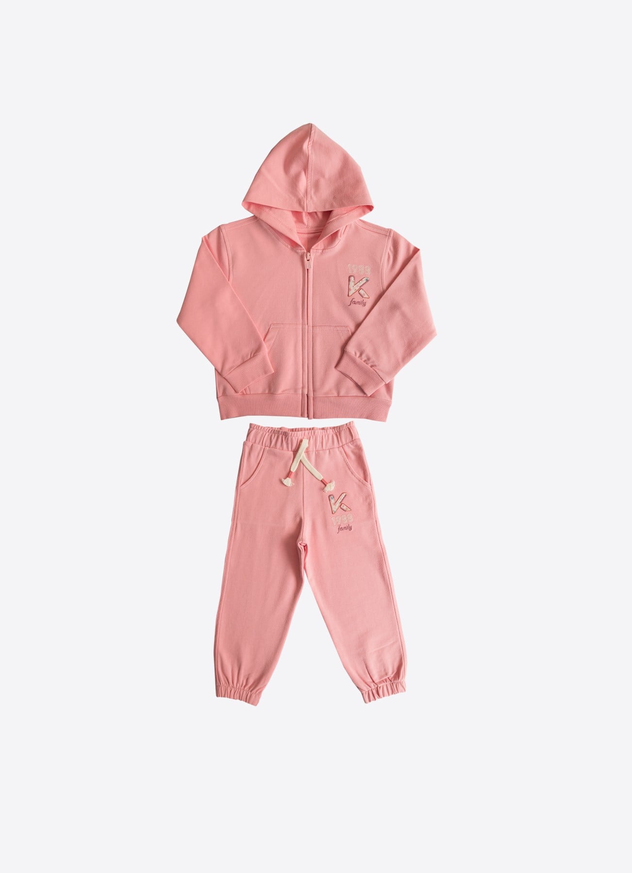 Organisk K-Girl 2-delt sett rosa