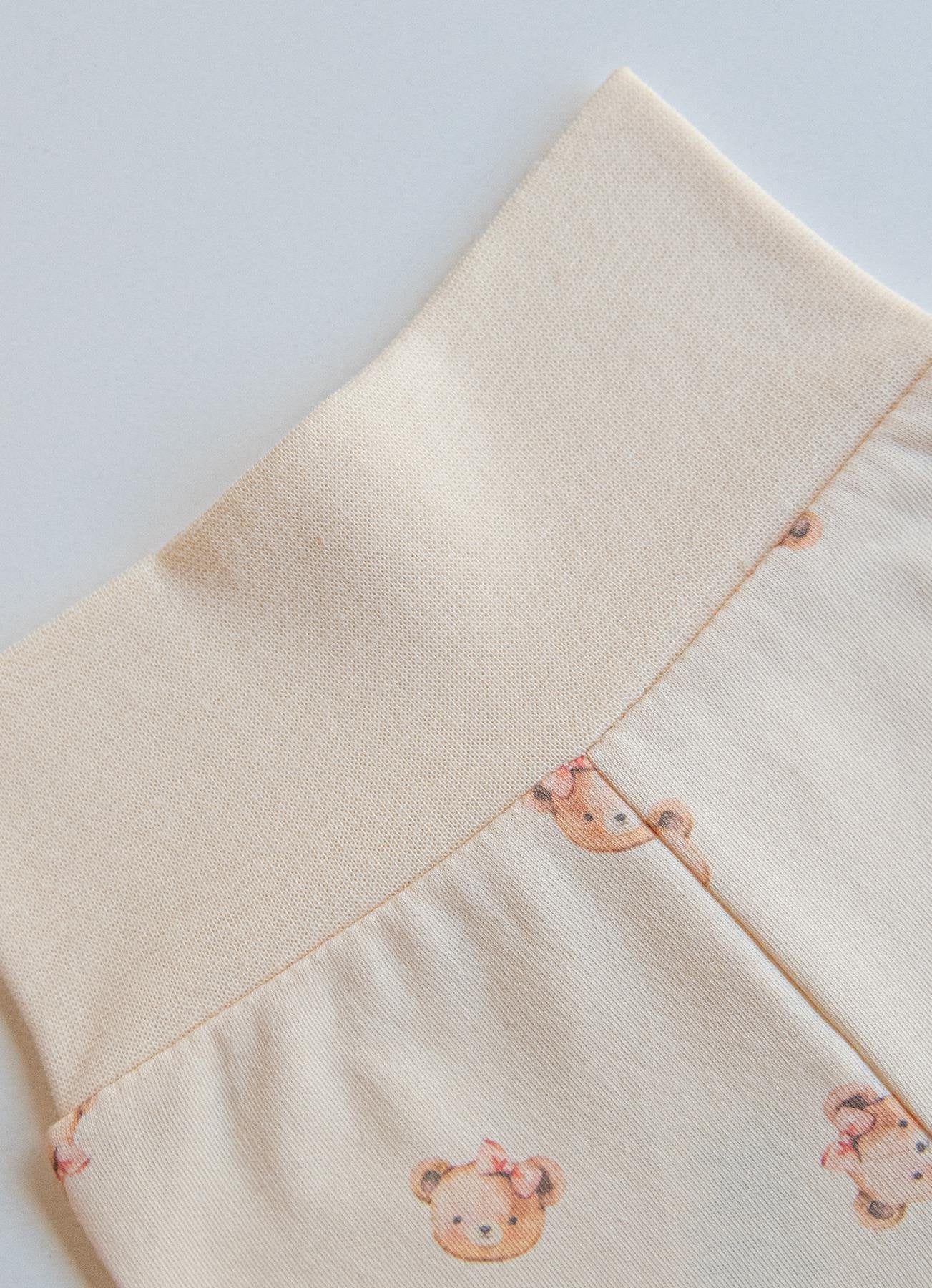 Organisk Kate Front Snap 2-delt sett Naturfarget (S60552-NATURLIG)