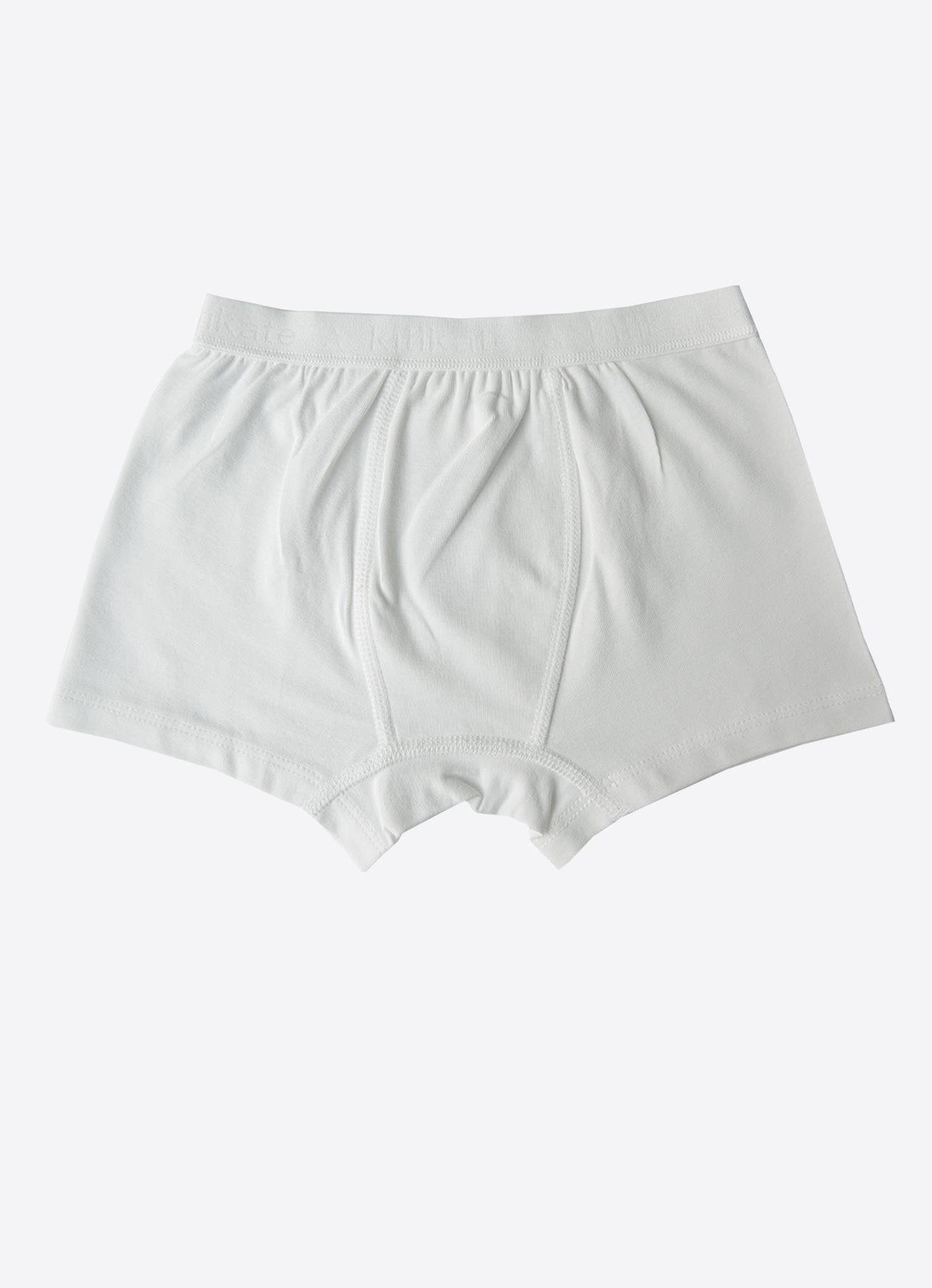 Organisk klassisk 3-pack guttebokser hvit