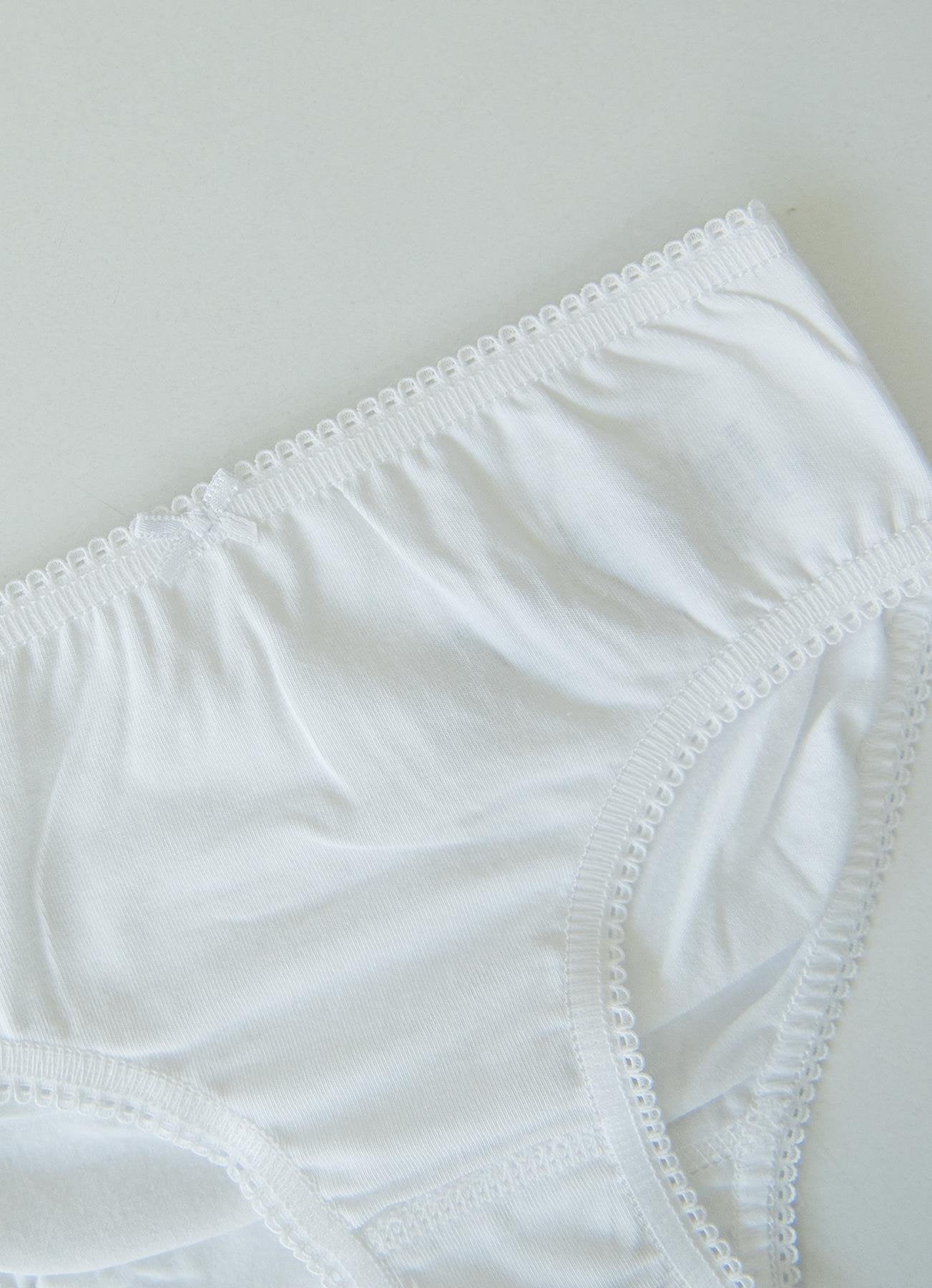 Organic Classic Girl 3-Pack Truse Hvit