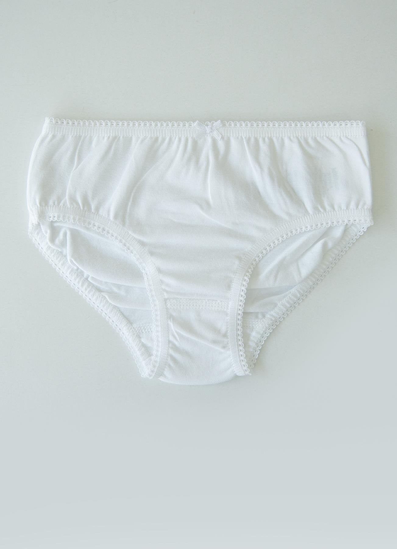 Organic Classic Girl 3-Pack Truse Hvit