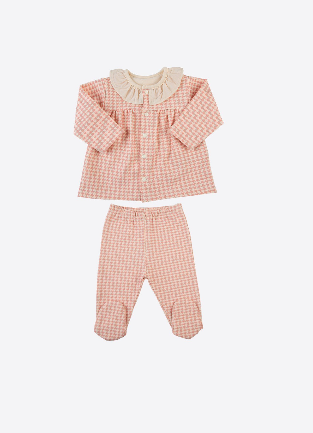 Organisk Lina 2-delt sett rosa