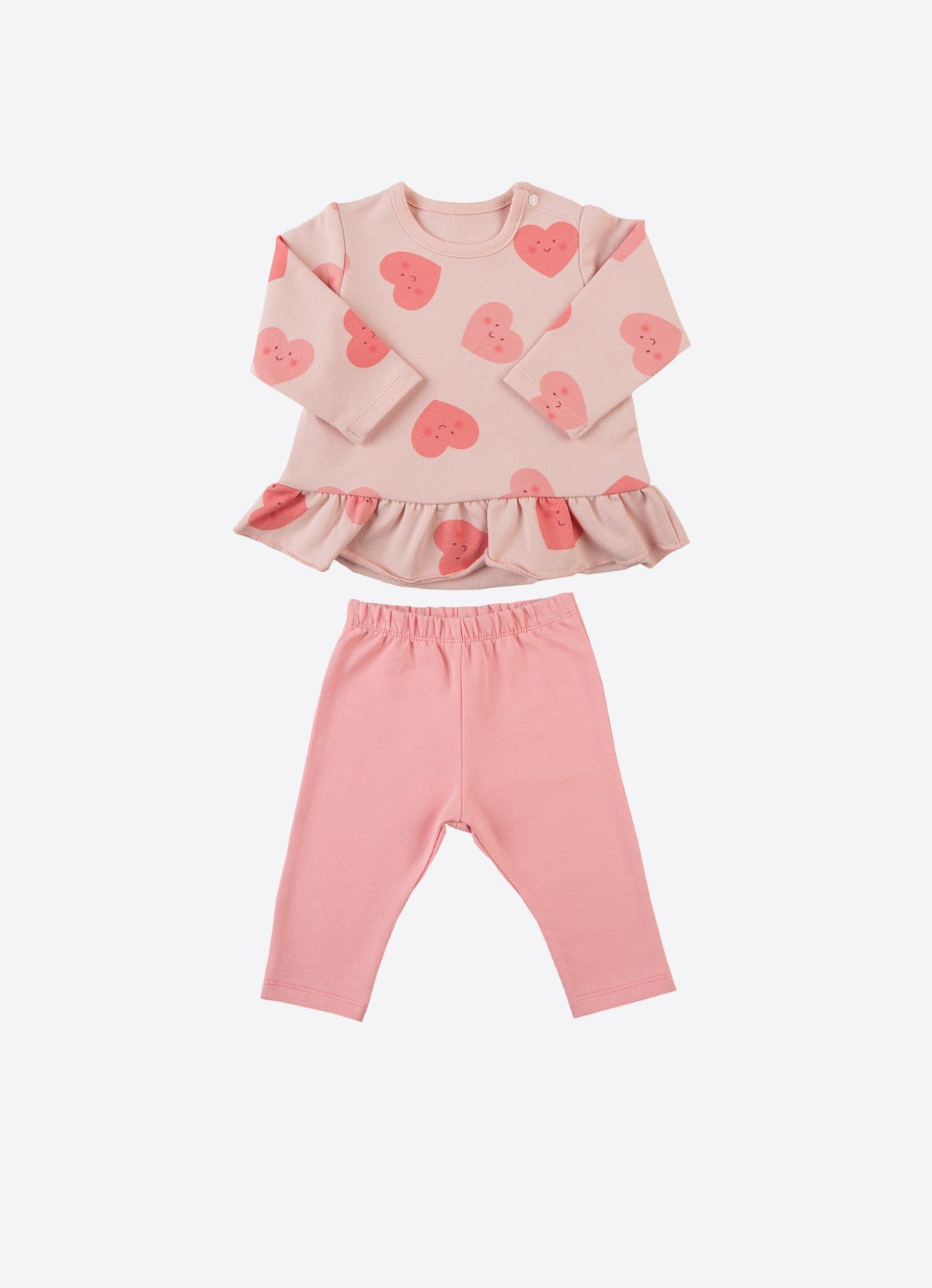 Organic Love 2-delt sett rosa