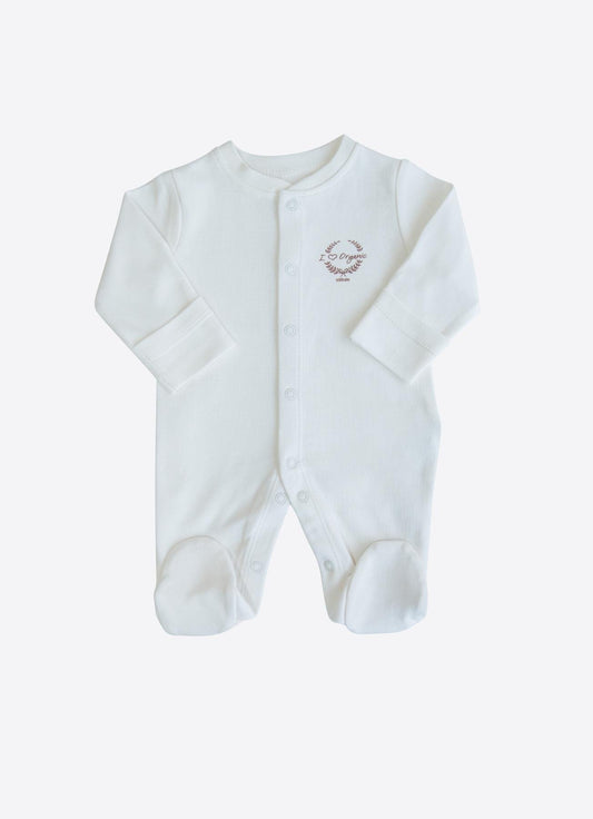 Økologisk prematur babyjumpsuit (S42241-EKRU)